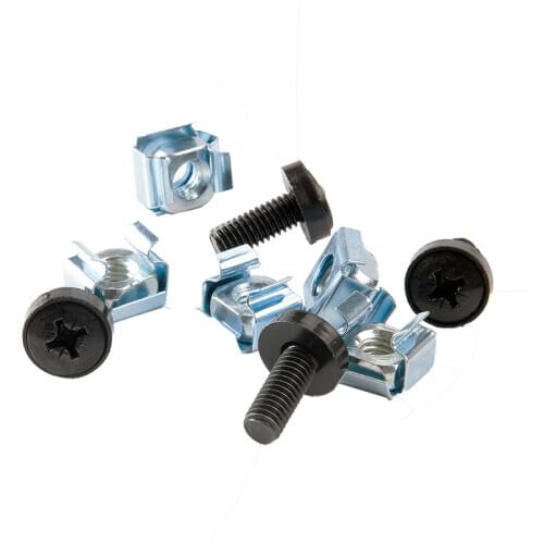 M6 Fixing Screws Set For Cabinets Mounting Accessories (Screw + Washer + Zinc Plating Caged Nut)