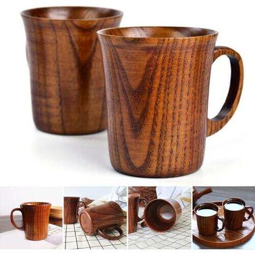 Natural Jujube Wood Cup Handmade Wooden Coffee Beer Mugs Breakfast Beer Milk Drinkware Tea Cup Home Decoration