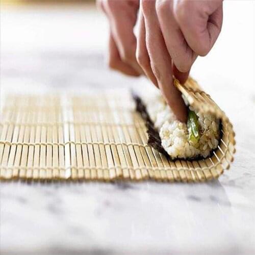 DIY Japanese Sushi Maker Bamboo Rolling Mat Sushi Rolls Tools Reusable Household Tools Kitchen Gadget Sets Mold Sushi Tools