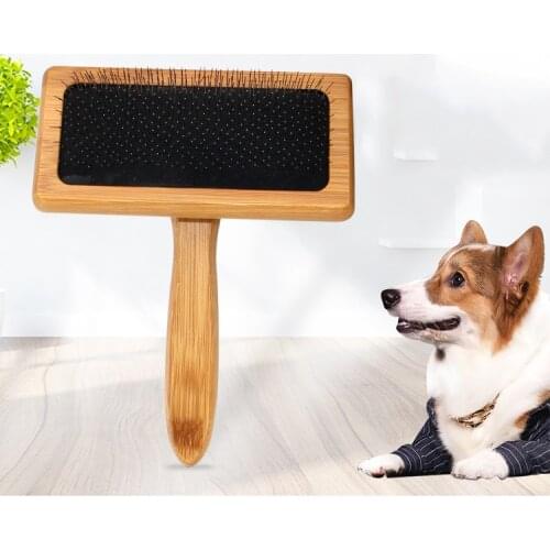 Professional Wood Soft needle cat dog Comb Brush for Short Long Hair Dogs and Cats Pet Grooming Tools for Large and Small Dog