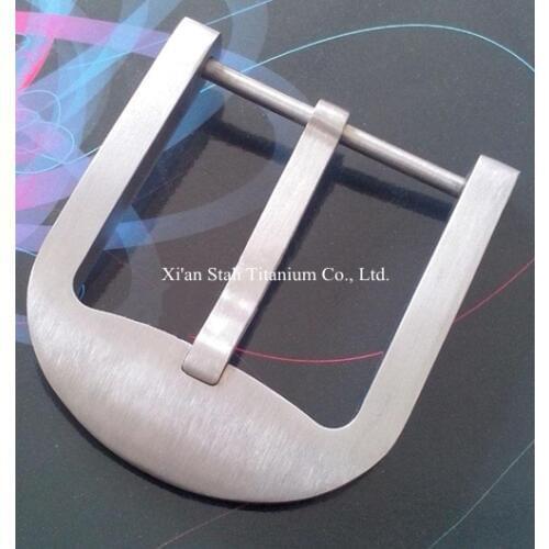 Pure Titanium Manual Belt Buckle Allery free Rustproof Stone washing / Brushing Finishing for Belt Width 49-50mm