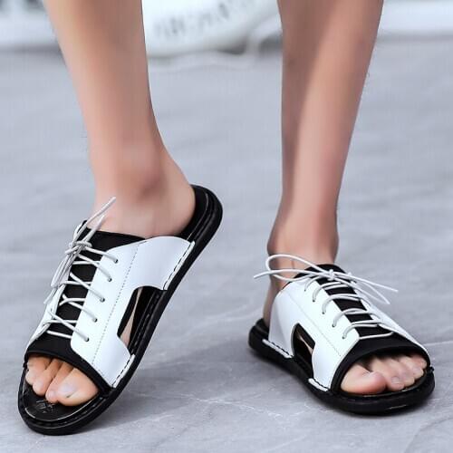 2020 Summer Sandals Mens Soft Sandalias Men Beach Shoes High Quality Men Comfortable Outdoor Casual Flip Flops Style Sandalen