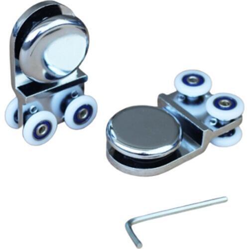 Shower room pulley glass sliding door wheel sliding door small hanging wheel bathroom room pulley small hanging wheel