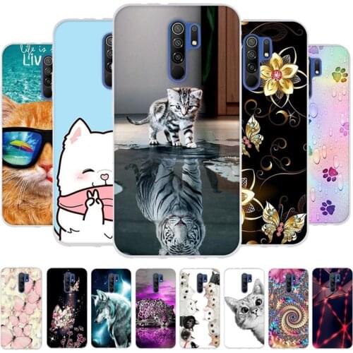 Silicone Case For Xiaomi Redmi 9 Case Full Protective Soft TPU Back Cover Redmi 9 Bumper Phone Case For Xiaomi Redmi 9 Cover