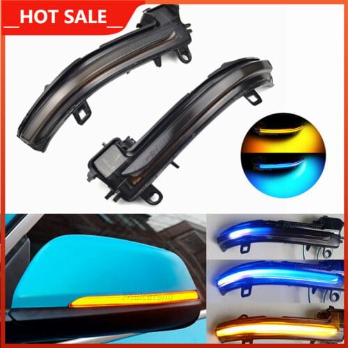 Dynamic Turn Signal LED Side Wing Rearview Mirror Sequential Indicator Blinker Repeater Light For BMW X1 F48 2016-2018 F45 F46