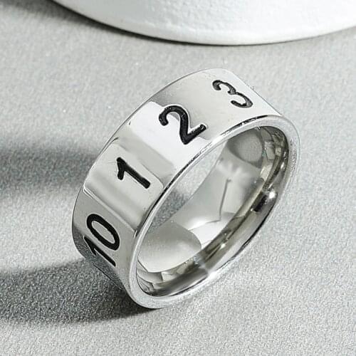 MOREDEAR 8MM Titanium Rings for Men and Women Birthday Gift triangular pattern discredit Ring