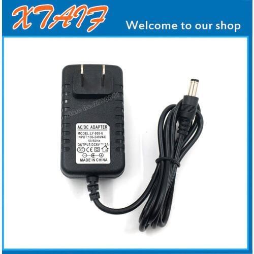 US Plug 6V 2A AC to DC Power Supply Replacement Adapter with 2.5mm x 5.5mm