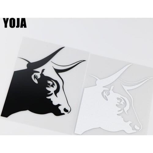 YOJA 12X16.3CM Spanish Bull Funny Aniaml Car Sticker Personality Cartoon Decal ZT4-0193