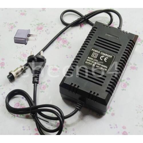 24V 1.6 Amp Battery Charger for Electric Bikes Scooters free shipping