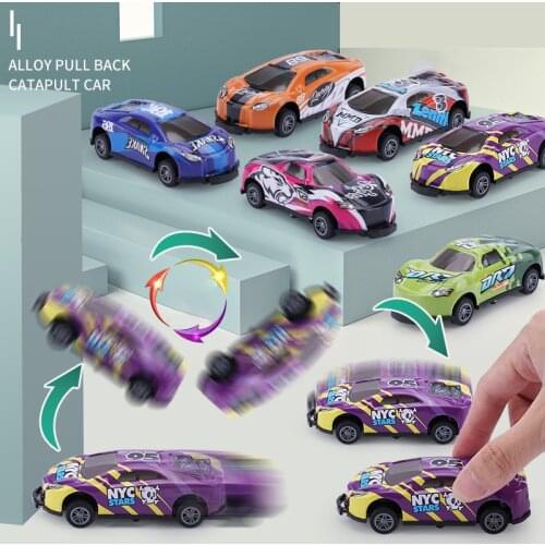 Stunt Toy Car Creativity Mini Car Models Pull Back Vehicles Small Game Prizes For Children Kids Boys Juguetes Para Niños