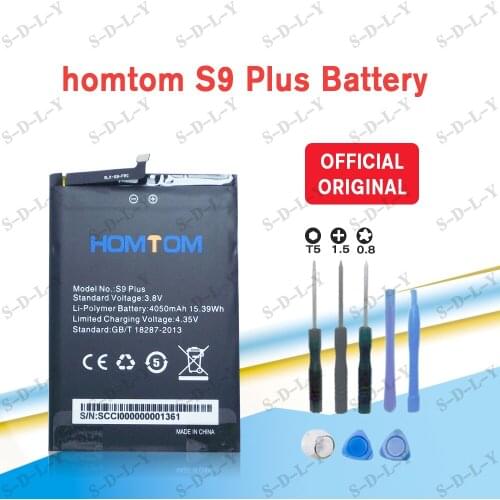 100% New Original homtom S9 S9PLUS Battery 4050 mAh for HOMTOM S9 /S9 Plus Smart Phone+Tracking + Tools