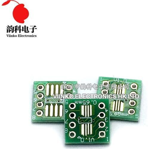 20PCS TSSOP8 SSOP8 SOP8 to DIP8 Transfer Board DIP Pin Board Pitch Adapter