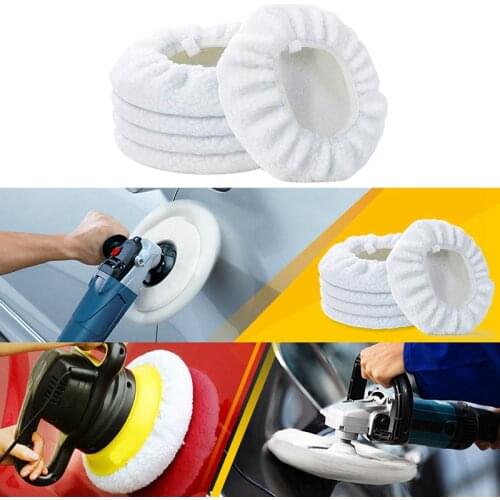 5 Pcs 10 INCH Bonnet Polisher Polish Pad Polishing Buffling Car Buffer Waxer