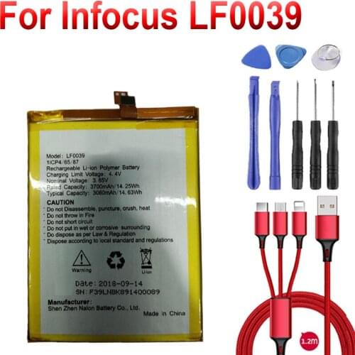 3700mAh battery For Infocus LF0039 +USB cable+toolkit