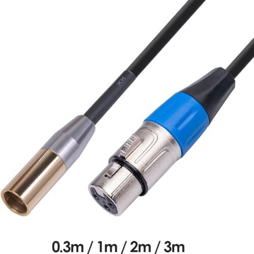Female Audio Cable 3 Pin Cord Microphone Mixer Audio Cable XLR 3 Pin Male to XLR for XK101K18 Mini Canon Camera