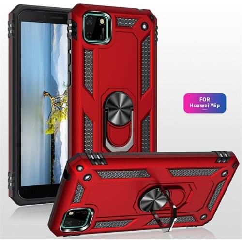 For Huawei Y5P Y5 P 2020 5.45" Case Magnet Car Ring Stand Holder Cover For Huawei Y5p y 5p Silicone Bumper Coque Funda Capa