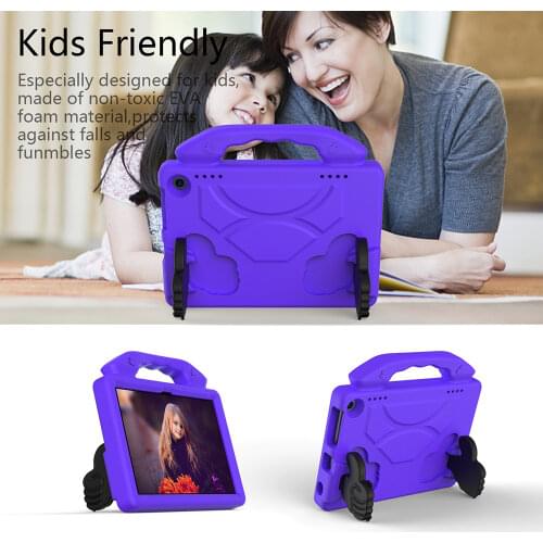 EVA Case for Kindle All-New Fire HD 8 & Plus (10th Gen 2020 Release)Lightweight Non-toxic Shockproof with Handle Stand Kids Case