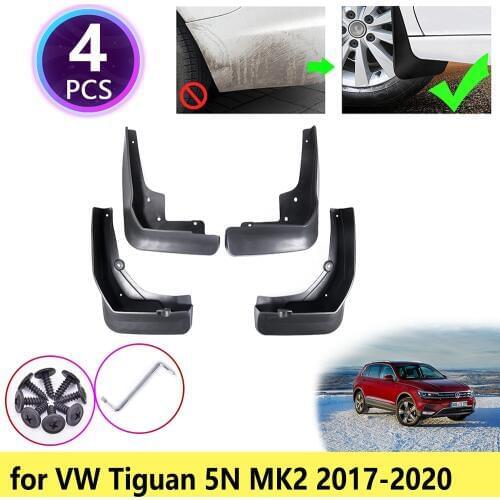 For VW Volkswagen Tiguan MK2 AD BW 2017 2018 2019 2020 Mudguards Mudflap Fender Mud Flaps Splash Guards Accessories Front Rear