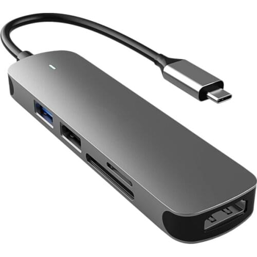 5-In-1 Docking Station Multi-Function HUB Type C Docking Station Converter Supports All Type-C Type Channel Computers