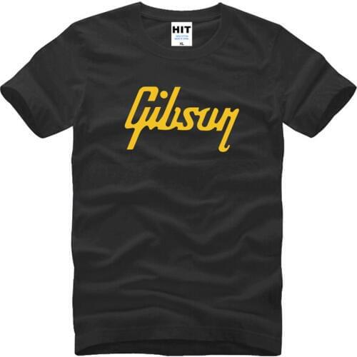 Men tshirt luxury brand Gibson T Shirts Men Music Rock Man t shirt Short Sleeve T-Shirt Hip Hop Mens Tee Shirt Tops
