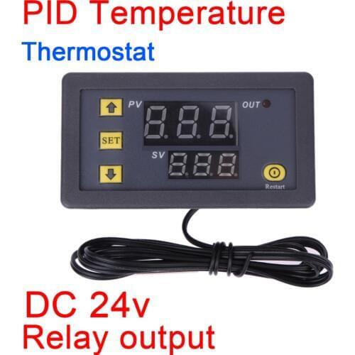 Dc 24v K-type intelligent digital PID thermostat temperature controller automatic temperature switch for intelligent refrigerat