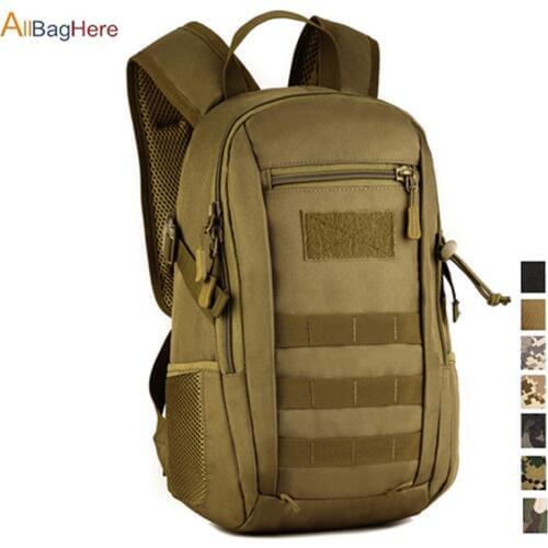 Hot Nylon 12L Tactical MOLLE Backpack Children Waterproof Small Backpack School Bag Sport Leisure Military Rucksack Assault Pack