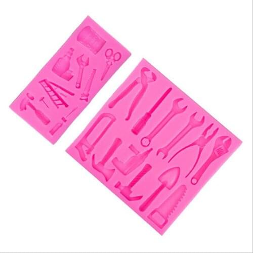 Transparent Silicone Mould Dried Flower Resin Decorative Craft DIY Hardware tools wrench Mold Epoxy Resin Molds For Jewelry