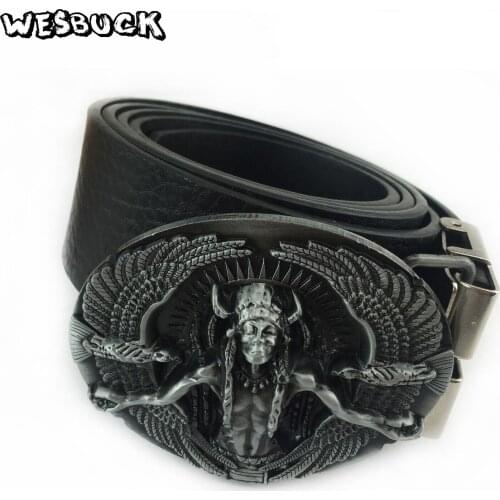 5 PCS MOQ WesBuck Brand Metal Belt Buckle for Men Women Jeans Accessories Suit 4cm Width Belt Cowboy Western Skull Belts Buckles