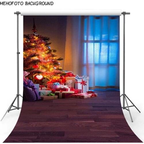 Christmas Background Backdrop Fireplace Tree Winter Snow Window Interior Baby Birthday Photography Background For Photo Studio