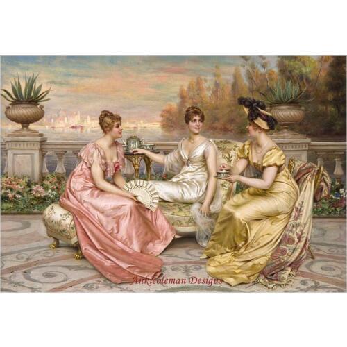 Needlework for embroidery DIY DMC High Quality - Counted Cross Stitch Kits 14 ct Oil painting - The Three Graces