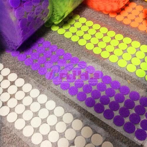 1000 Pair Self Adhesive hook&loop Fastener Tape Strong Glue Magic Sticker White Black Round Rectangle and square Hook Loop Tape