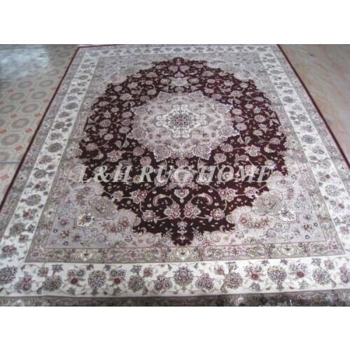 Free shipping 8'X10' 160Line Hand-knotted Wool Oriental Persian Rug handmade persian carpet
