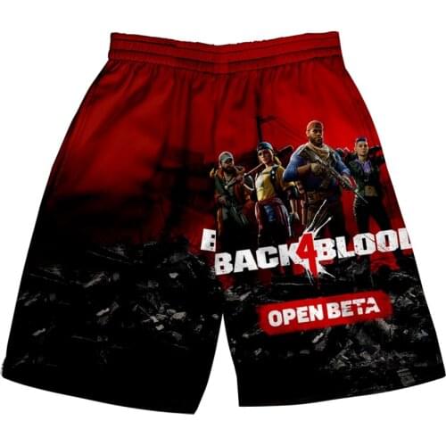 BSLNXNMA Back 4 Blood 3D print Summer Mens Recreational style shorts Harajuku Leisure style Beach Shorts