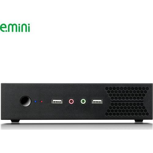 Thin Itx Case Mini Pc Chassis WIFI Ports USB2.0 E.mini T5 Black No Power