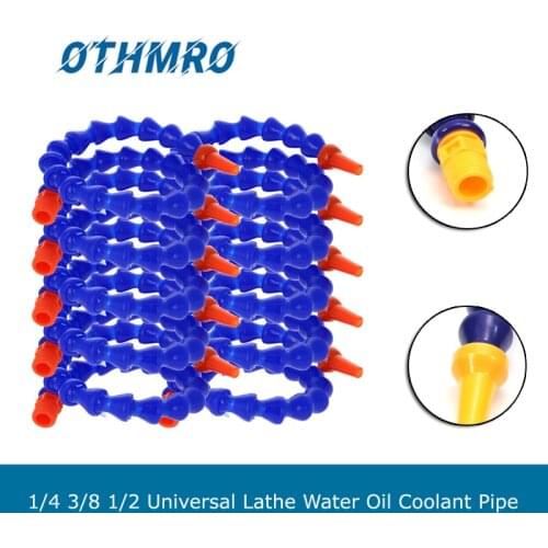 Hot 1/4 3/8 1/2 Universal Lathe Flexible Adjustable Water Oil Coolant Pipe Hose Round Nozzle Spark Plug Tube Condenser 300-500mm