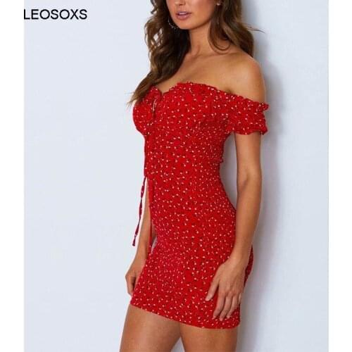 Womens Summer 2021 New Floral One-line Neck Short Sleeve Short Skirt High Waist Sexy Dress Temperament Pencil Dress