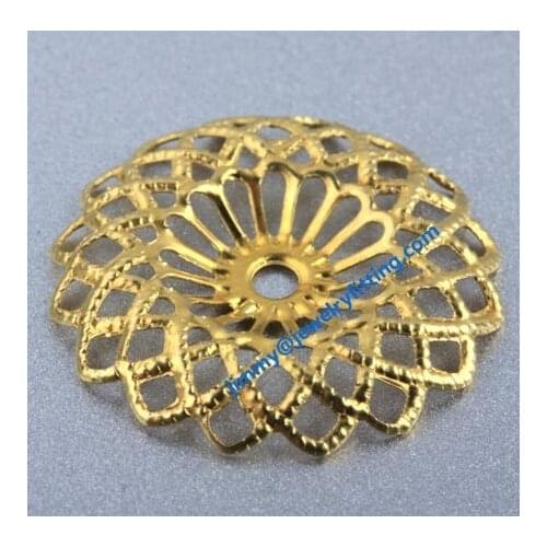 2000pcs brass 21 mm filigree flower components jewelry findings accessories DIY