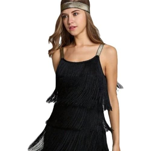 2021 Sexy Club Dress Thin Spaghetti Strap Deep V Neck Fringe Mini Skinny Party White Black Ladies Fashion Dress Tassel