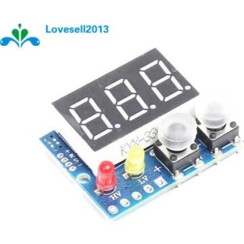 3 Way 0-99.9V DC Panel Digital Voltmeter w/Alarm Indicator Green LED Display