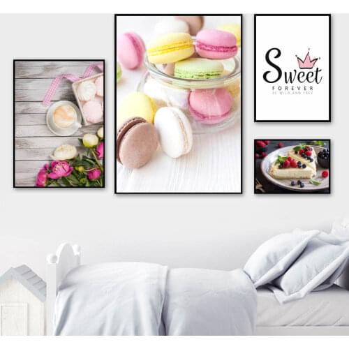 5D Diamond Painting Macaron Cake Coffee Flower Diamond Embroidery Diamond Mosaic Pictures Of Rhinestones