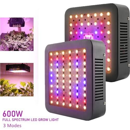 600W Full Spectrum COB LED Grow Light AC85~265V For Greenhouse Indoor Plant and Flower High Yield Plant Growth Lamp