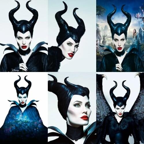 5D DIY Diamond Painting Disney Maleficent Cartoon Character Full Square Diamond Embroidery Cross Stitch Kit Wall Art Home Decor