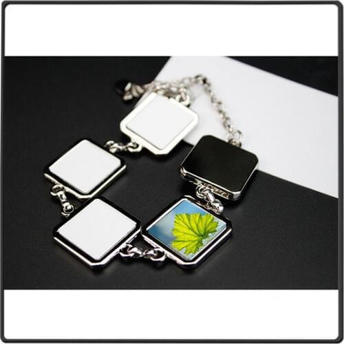 Bracelets for sublimation heart bracelet for thermal transfer printing custom jewelry wholesales 2018 factory price