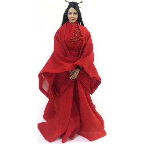 1/6 Scale Ancient Red Dress Models for 12''Figures DIY
