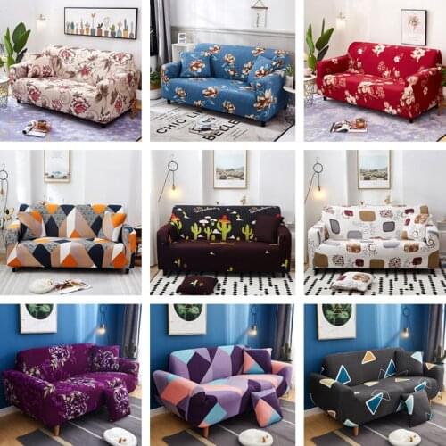 Elastic Stretch Sofa Cover for Living Room Furniture Armchair Cover Couch Cover Case Sofa Slipcover 1/2/3/4 Seaters 1 Pillowcase