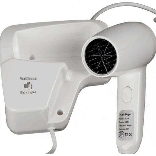 Hair Dryer Blower 220V 1200W Negative Ion Wall Mounted Hotel Home With Holder EU Plug Hair Dryer Blower Hair Drying Tool