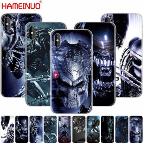 HAMEINUO Alien vs Predator Cool cell phone Cover case for iphone X 8 7 6 4 4s 5 5s SE 5c 6s plus
