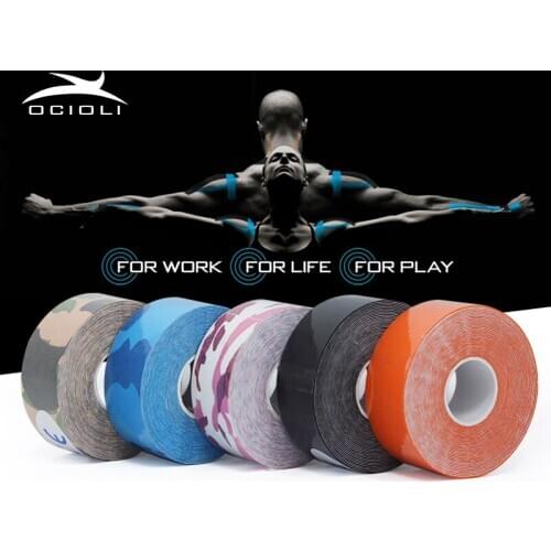Kinesiotape 2.5cm Sports Tape Kinesiology Tape Cotton Elastic Adhesive Muscle Bandage Care Physio Strain Injury Support