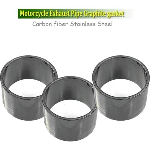 OD 42MM x ID 35MM Exhaust Muffler Pipe Joint Graphite Gasket Silencer Connector Seal Rings for Dirt pit bike sports atv scooter