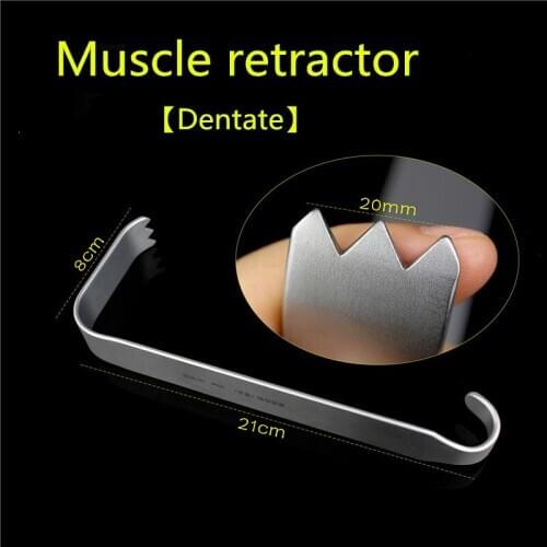 Orthopedic instrument medical muscle hook with teeth deep retractor acetabulum hip joint large tissue C type distractor